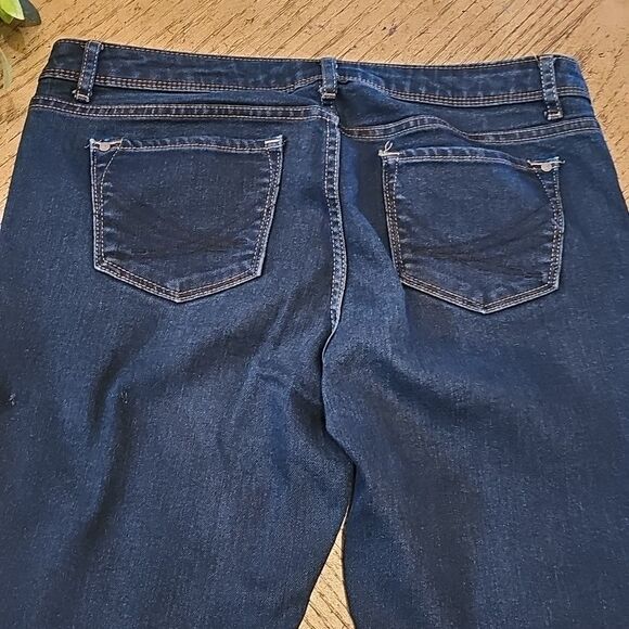 Vera Wang Blue Skinny Ankle Jeans Size 10 - Picture 9 of 10